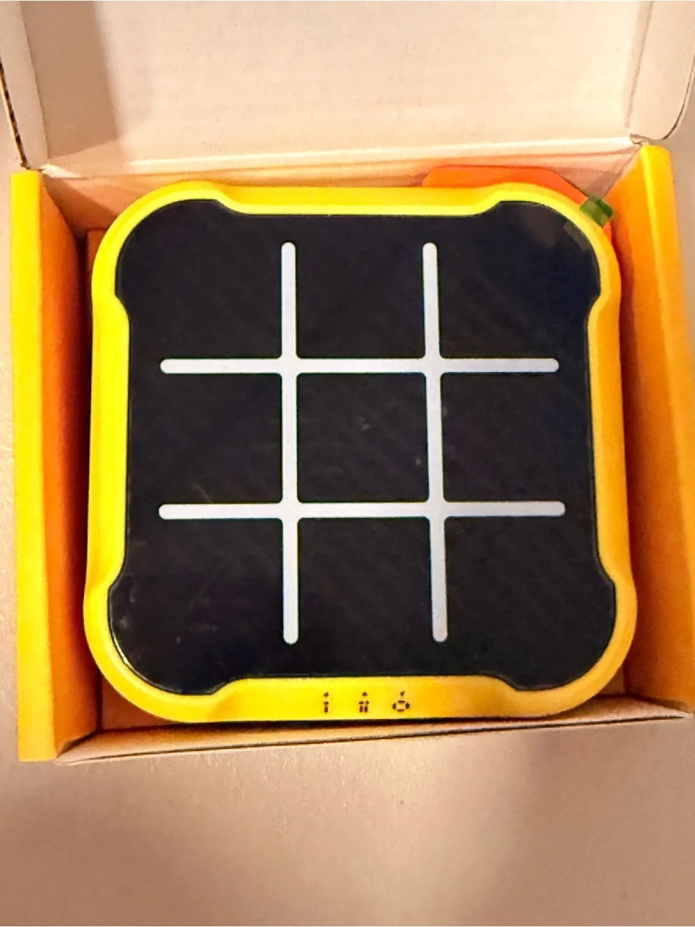 Yellow Tic-Tac-Toe Bolt Electronic Kids Toy - X and O Game